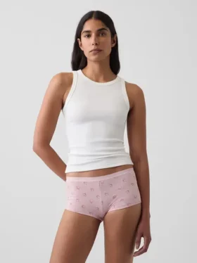 Shorty de algodón orgánico elástico súper suave