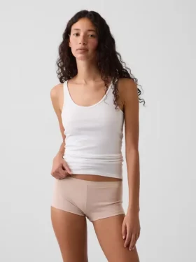Shorty de algodón orgánico elástico súper suave
