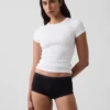 Shorty de algodón orgánico elástico súper suave