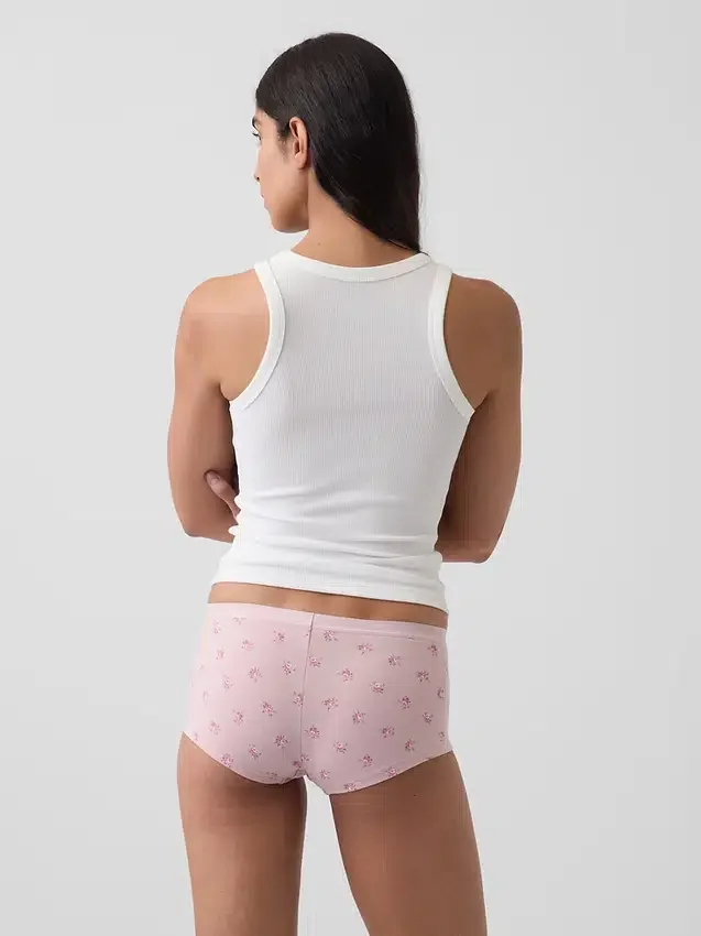 Shorty de algodón orgánico elástico súper suave