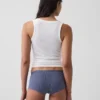 Shorty de algodón orgánico elástico súper suave