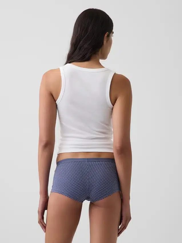 Shorty de algodón orgánico elástico súper suave