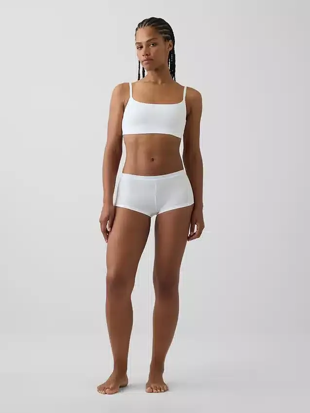Shorty de algodón orgánico elástico súper suave