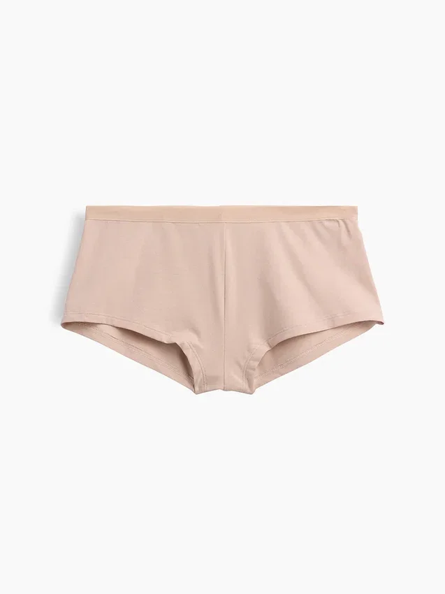 Shorty de algodón orgánico elástico súper suave