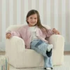 Silla de espuma con logotipo de babyGap en terciopelo acanalado