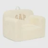 Silla de espuma con logotipo de babyGap en terciopelo acanalado