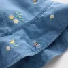 Sombrero de denim bordado para bebé