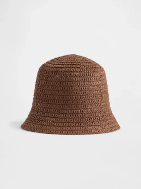 Sombrero de paja tipo cubo