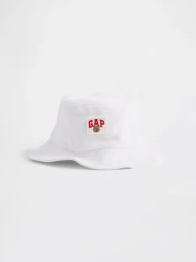 Sombrero de pescador de felpa para bebés y niños con el logotipo de Brannan Bear