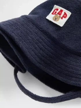 Sombrero de pescador de felpa para bebés y niños con el logotipo de Brannan Bear