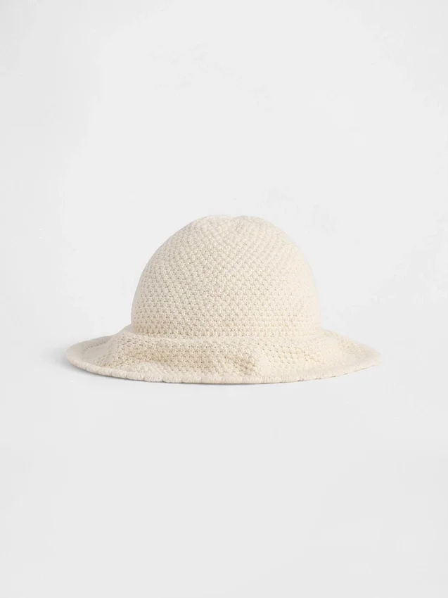 Sombrero de pescador de ganchillo para bebés y niños
