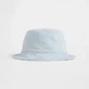 Sombrero de pescador de mezclilla con margaritas para bebés y niños pequeños