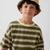 Sombrero de pescador de mezclilla sobreteñida para niños