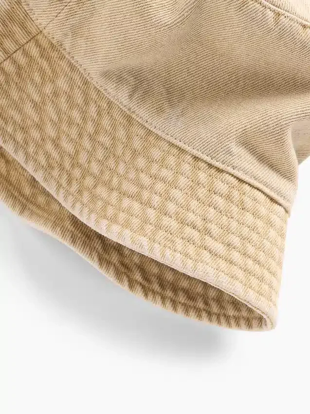 Sombrero de pescador de mezclilla sobreteñida para niños