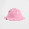 Sombrero de pescador para niños pequeños con diseño de cerezas