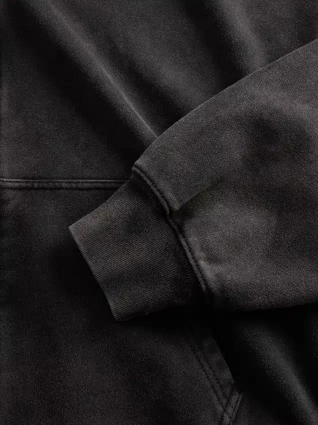 Sudadera con capucha, cremallera completa y corte corto oversize para adultos
