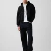 Sudadera con capucha, cremallera completa y corte corto oversize Vintagesoft
