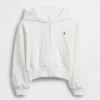 Sudadera con capucha, cremallera completa y corte oversize para niños, de felpa Vintagesoft