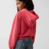 Sudadera con capucha, cremallera completa y corte oversize para niños, de felpa Vintagesoft