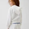 Sudadera con capucha, cremallera completa y corte oversize para niños, de felpa Vintagesoft