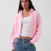 Sudadera con capucha, cremallera y corte en cuña Vintagesoft