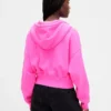 Sudadera con capucha, cremallera y corte en cuña Vintagesoft