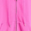 Sudadera con capucha, cremallera y corte en cuña Vintagesoft
