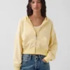 Sudadera con capucha, cremallera y corte oversize de felpa Vintagesoft