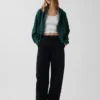 Sudadera con capucha, cremallera y corte oversize de felpa Vintagesoft