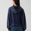 Sudadera con capucha, cremallera y corte oversize de felpa Vintagesoft