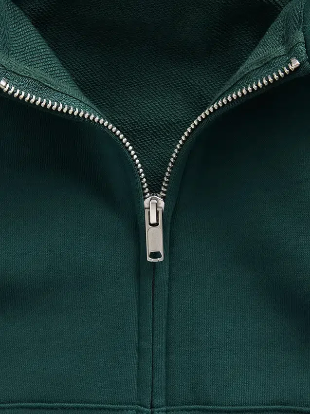 Sudadera con capucha, cremallera y corte oversize de felpa Vintagesoft