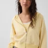 Sudadera con capucha, cremallera y corte oversize de felpa Vintagesoft