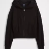 Sudadera con capucha, cremallera y corte oversize de felpa Vintagesoft
