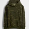 Sudadera con capucha de camuflaje holgada para niños