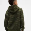 Sudadera con capucha de camuflaje holgada para niños
