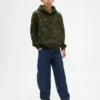 Sudadera con capucha de camuflaje holgada para niños