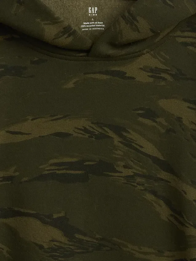 Sudadera con capucha de camuflaje holgada para niños