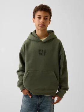 Sudadera con capucha de corte holgado y logotipo Vintagesoft para niños