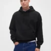 Sudadera con capucha de felpa francesa extra gruesa para adultos