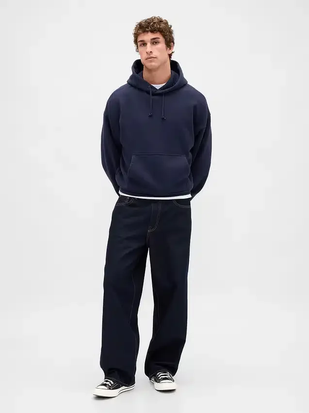 Sudadera con capucha de felpa francesa extra gruesa para adultos