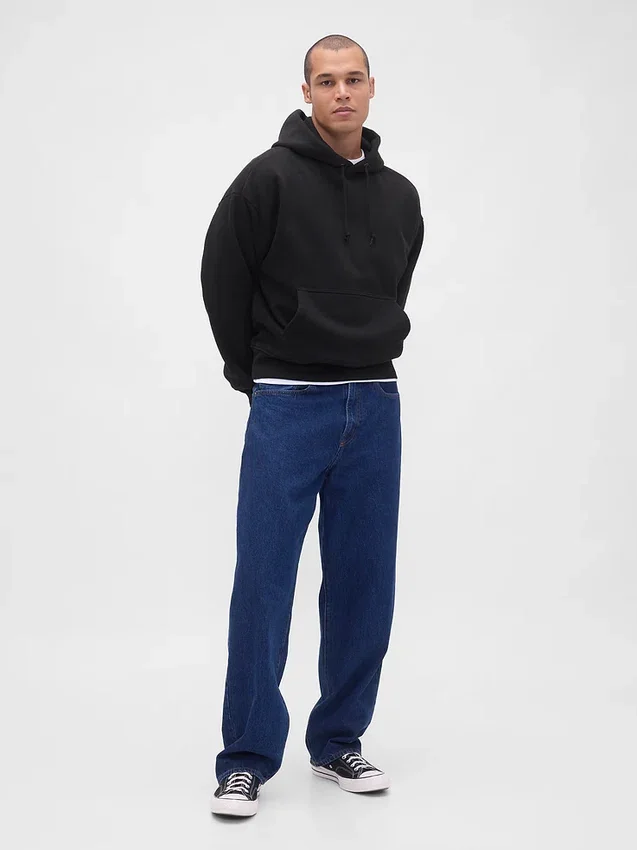 Sudadera con capucha de felpa francesa extra gruesa para adultos