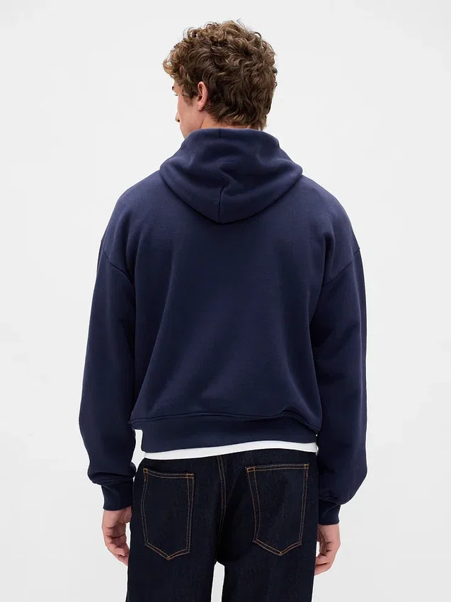 Sudadera con capucha de felpa francesa extra gruesa para adultos