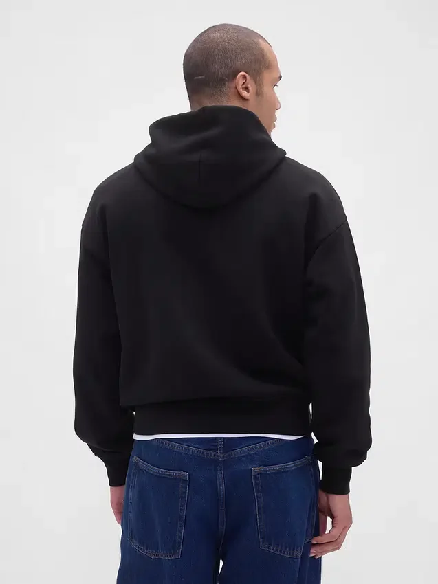 Sudadera con capucha de felpa francesa extra gruesa para adultos