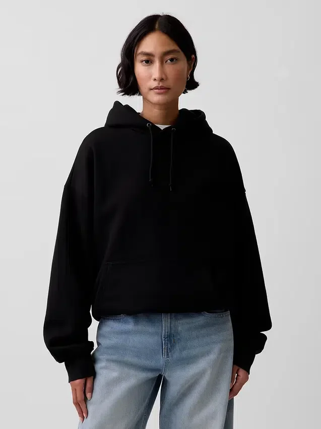 Sudadera con capucha de felpa francesa extra gruesa para adultos