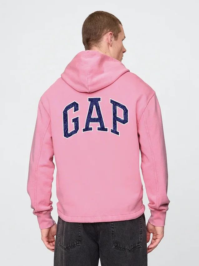 Sudadera con capucha de felpa francesa gruesa con el logotipo de GAP