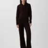 Pantalones de jerséu con tejido trenzado CashSoft