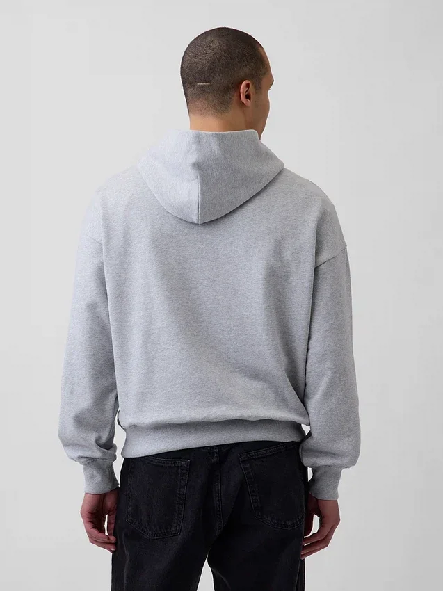 Sudadera con capucha de tejido grueso de Jean-Michel Basquiat