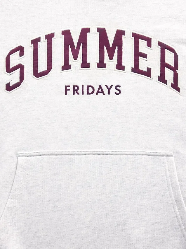 Sudadera con capucha de tejido grueso y logo oversize de GAP × Summer Fridays