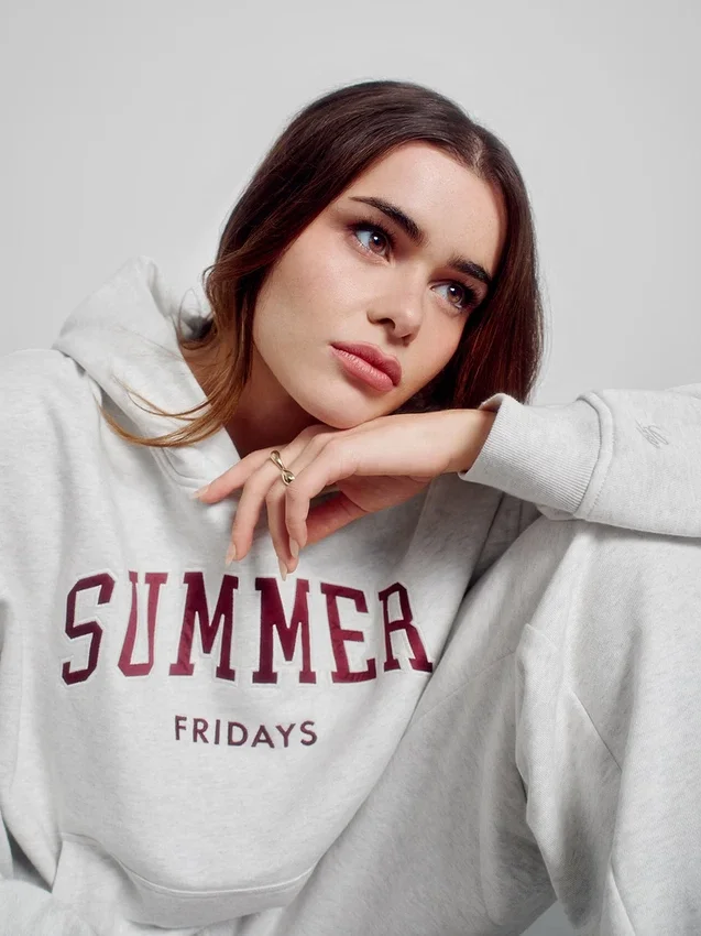 Sudadera con capucha de tejido grueso y logo oversize de GAP × Summer Fridays