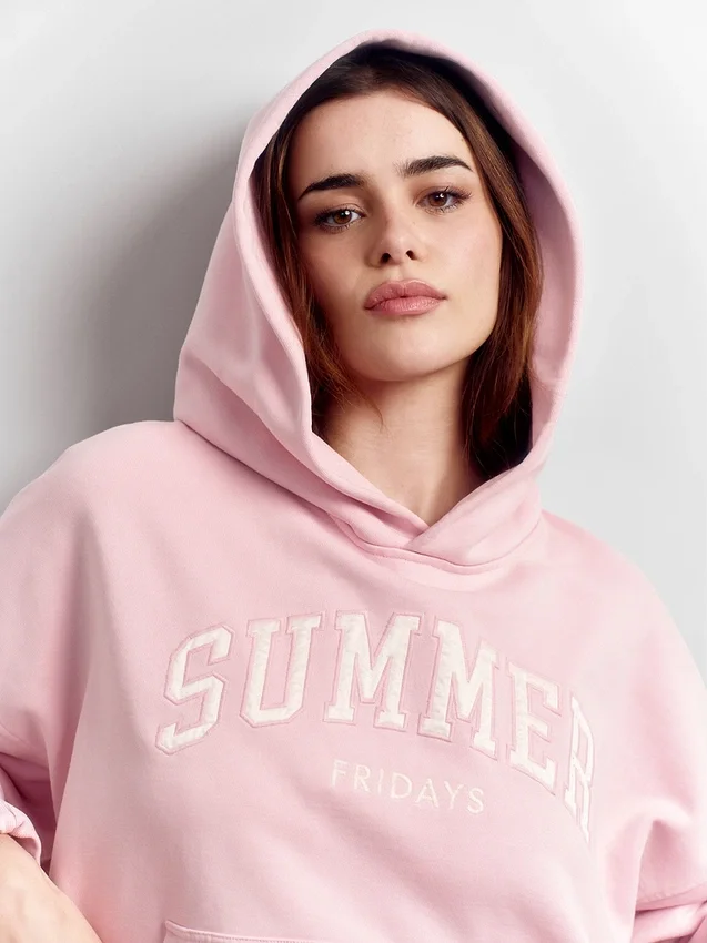Sudadera con capucha de tejido grueso y logo oversize de GAP × Summer Fridays